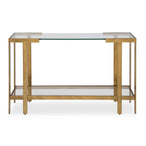 Kendrick - Glass Console Table - Gold