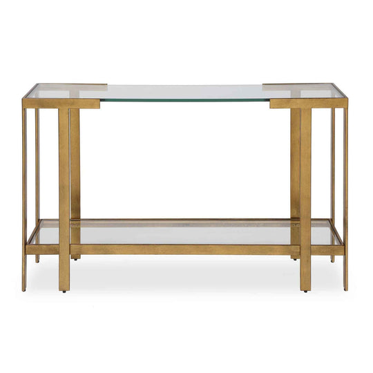 Kendrick - Glass Console Table - Gold