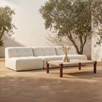 Sunseeker - 3 Piece Outdoor Sofa - Brown Stripe