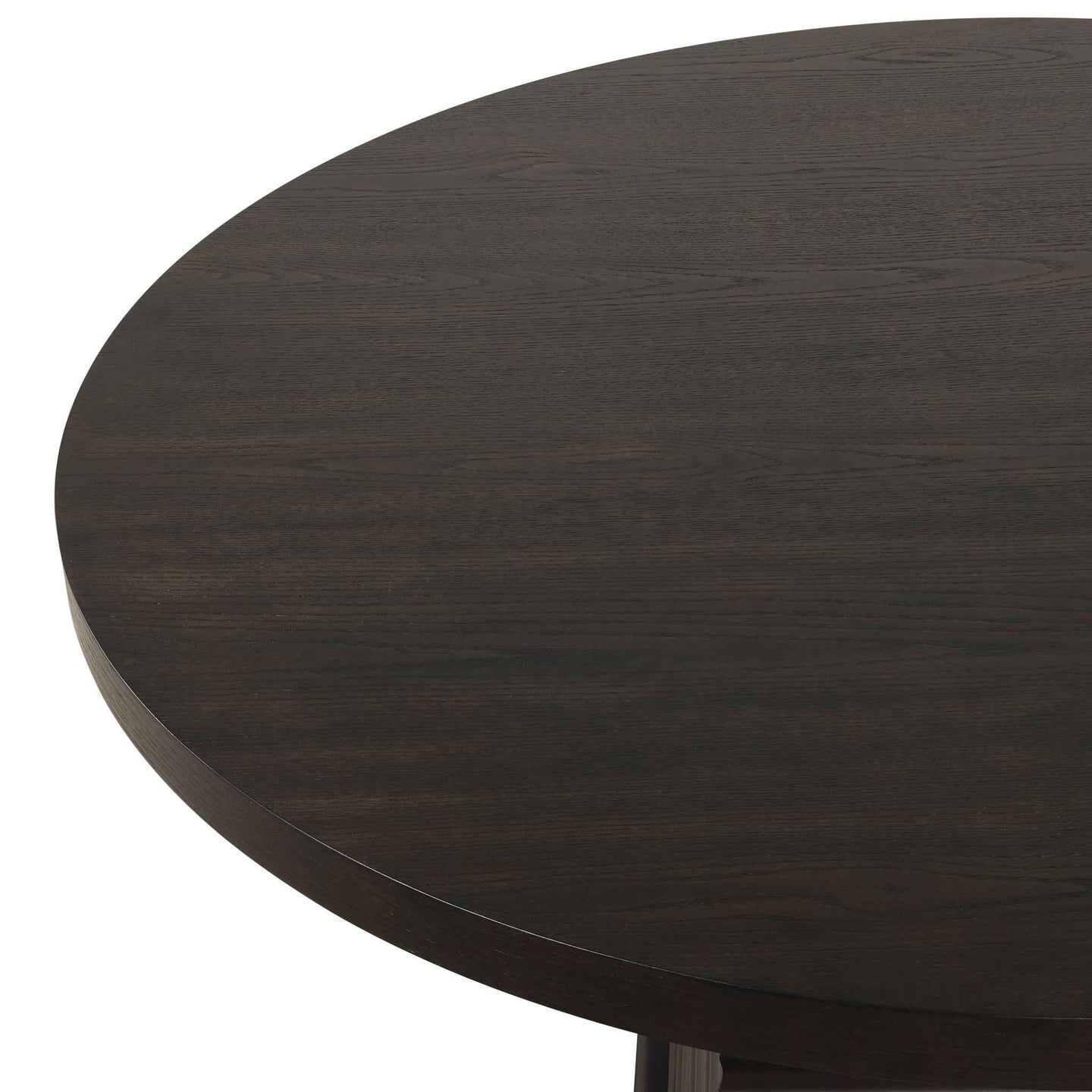 Plateau - 54" Round Dining Table - Top & Base - Dark Brown