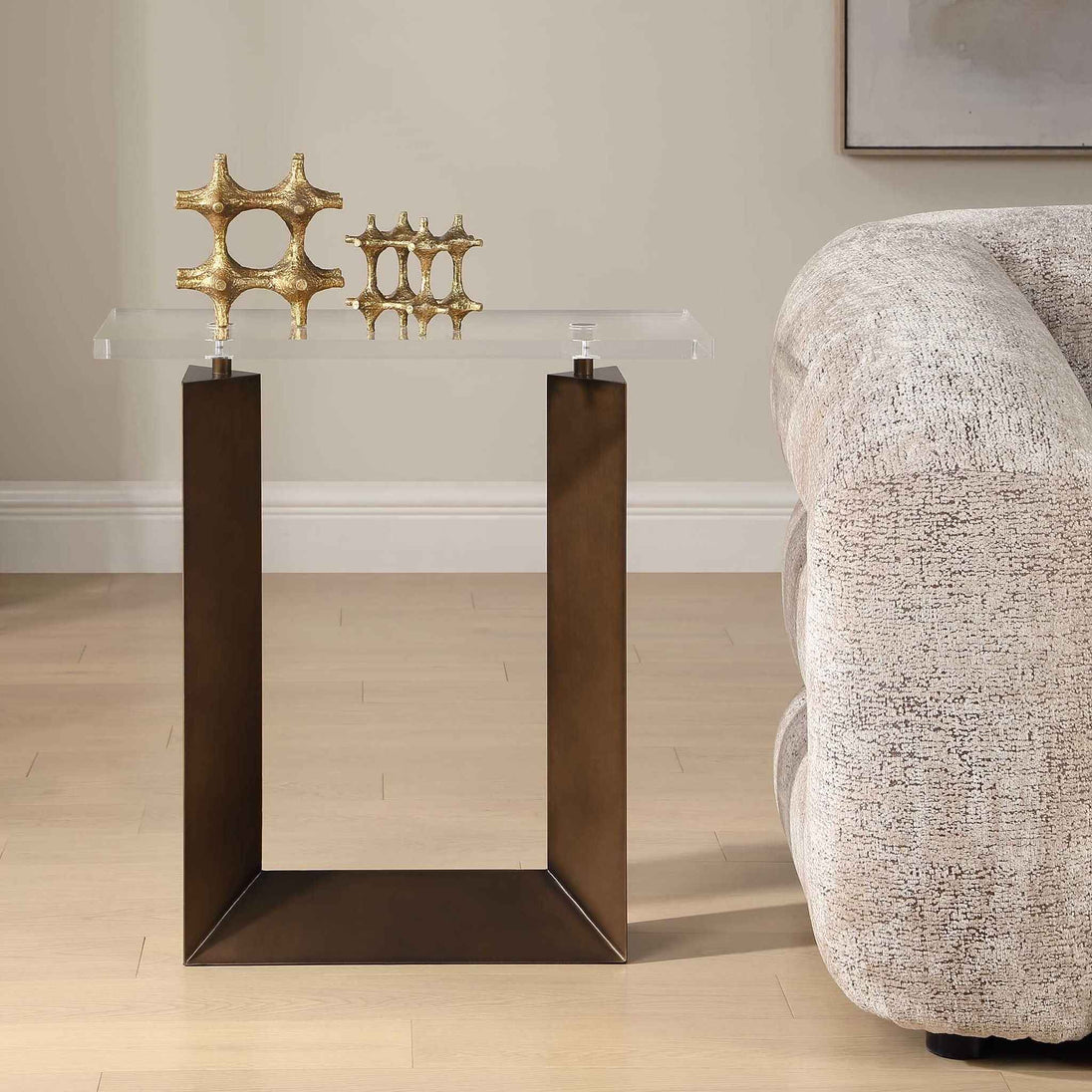 Mcelroy - Modern Side Table - Bronze