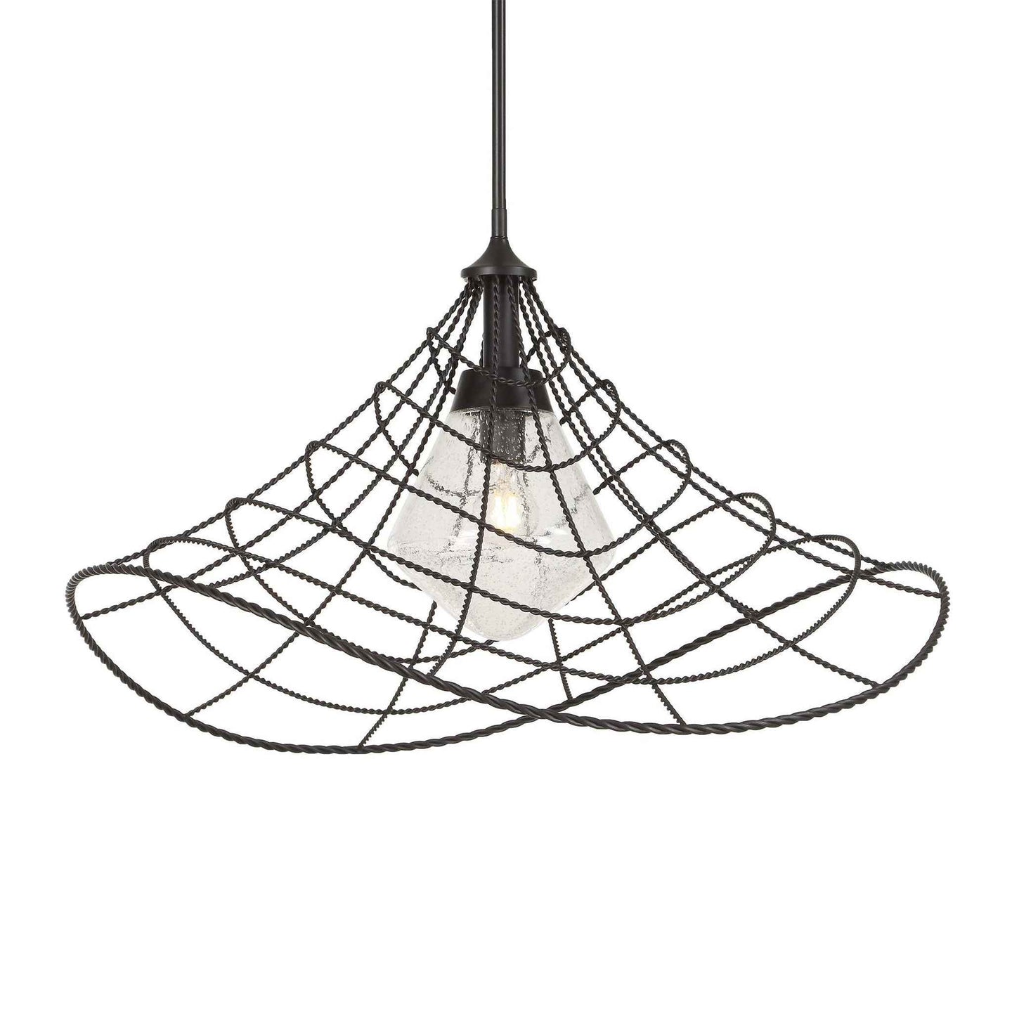 Whirlwind - 1 Light Indoor-Outdoor Pendant - Dark Bronze