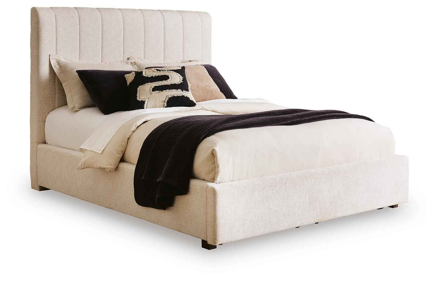 Shoralli - Queen Upholstered Storage Bed - Beige