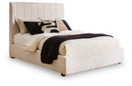 Shoralli - Queen Upholstered Storage Bed - Beige