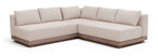 Solace - Olefin Performance Fabric 3 Piece Outdoor Patio Modular Sectional (2 Loveseats & Corner Chair)