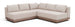 Solace - Olefin Performance Fabric 3 Piece Outdoor Patio Modular Sectional (2 Loveseats & Corner Chair)
