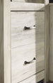 Bellaby - Entertainment Center - TV Stand With Faux Firebrick Fireplace Insert - Whitewash