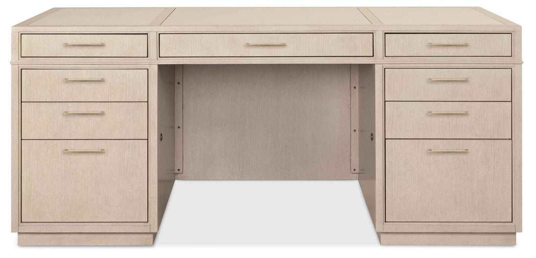 Marlowe - Executive Desk - Polished Limestone