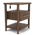 Delia - Accent Nightstand - Nouveau Walnut