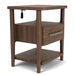 Delia - Accent Nightstand - Nouveau Walnut