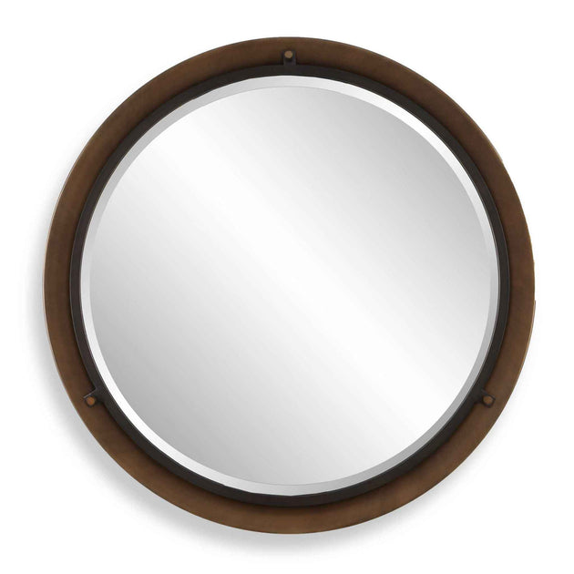 Porthole - Round Mirror - Bronze