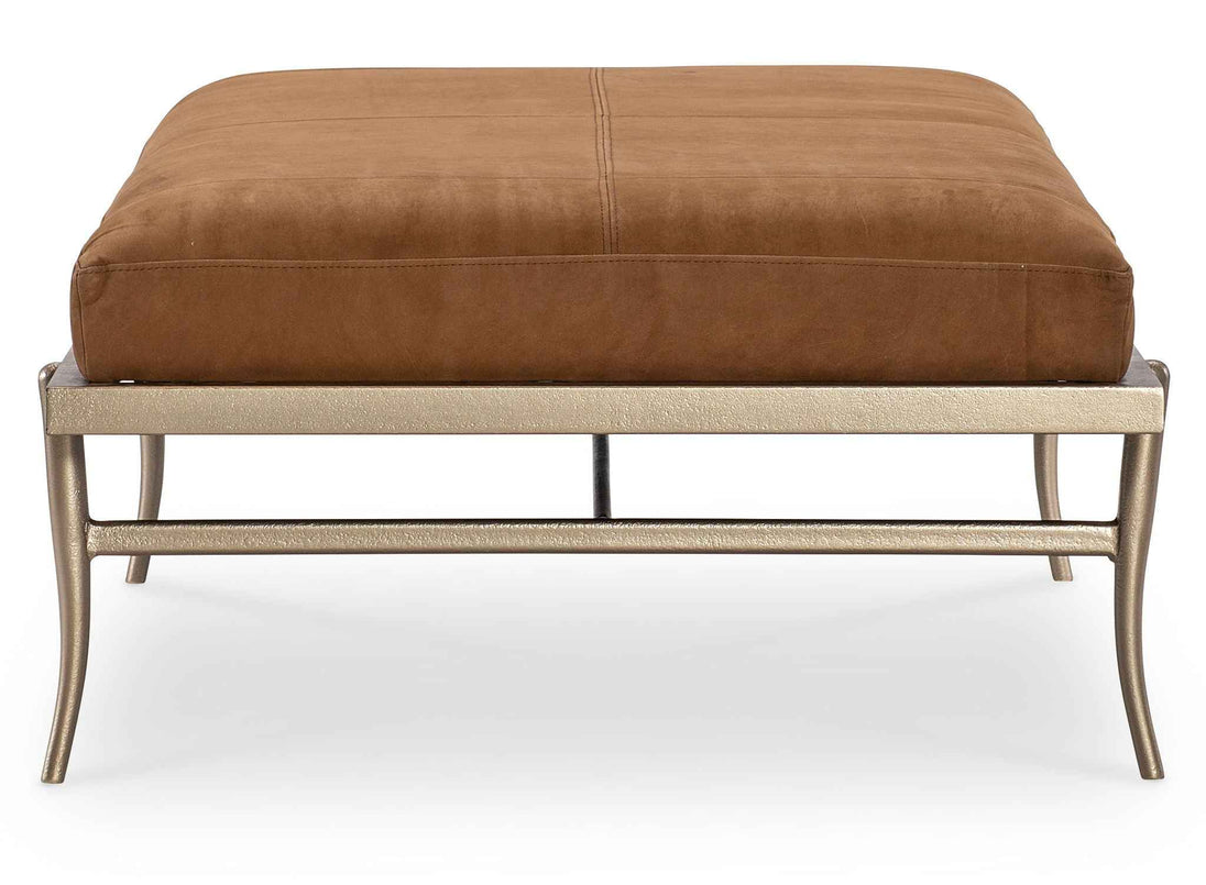 Melange - Tobin Cocktail Ottoman - Brown