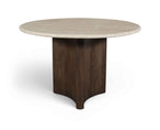 Pietra - Travertine And Mango Wood Dining Table
