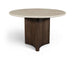 Pietra - Travertine And Mango Wood Dining Table