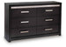 Shoralli - Six Drawer Dresser