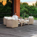 Sunset - Wicker Outdoor Sofa - Oatmeal / Oyster White