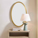 Elstree - Oval Mirror - Antique Brass