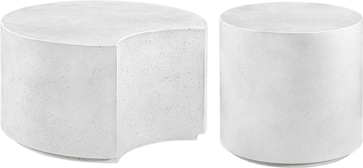 Imperia - Concrete Indoor / Outdoor Coffee Table - White