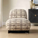 Evans - Modern Armless Accent Chair - Beige / Brown