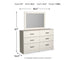 Stelsie - Dresser, Mirror - White