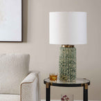 Hensley - Table Lamp - Ivory & Green