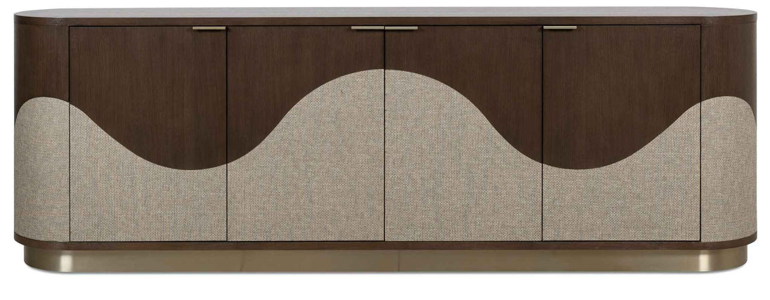 Commerce And Market - Roll With It Four-Door Credenza - Dark Brown / Gray
