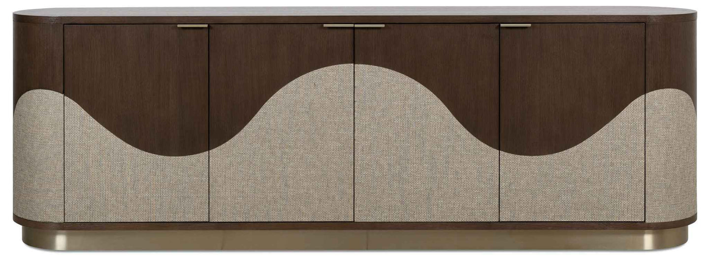 Commerce And Market - Roll With It Four-Door Credenza - Dark Brown / Gray