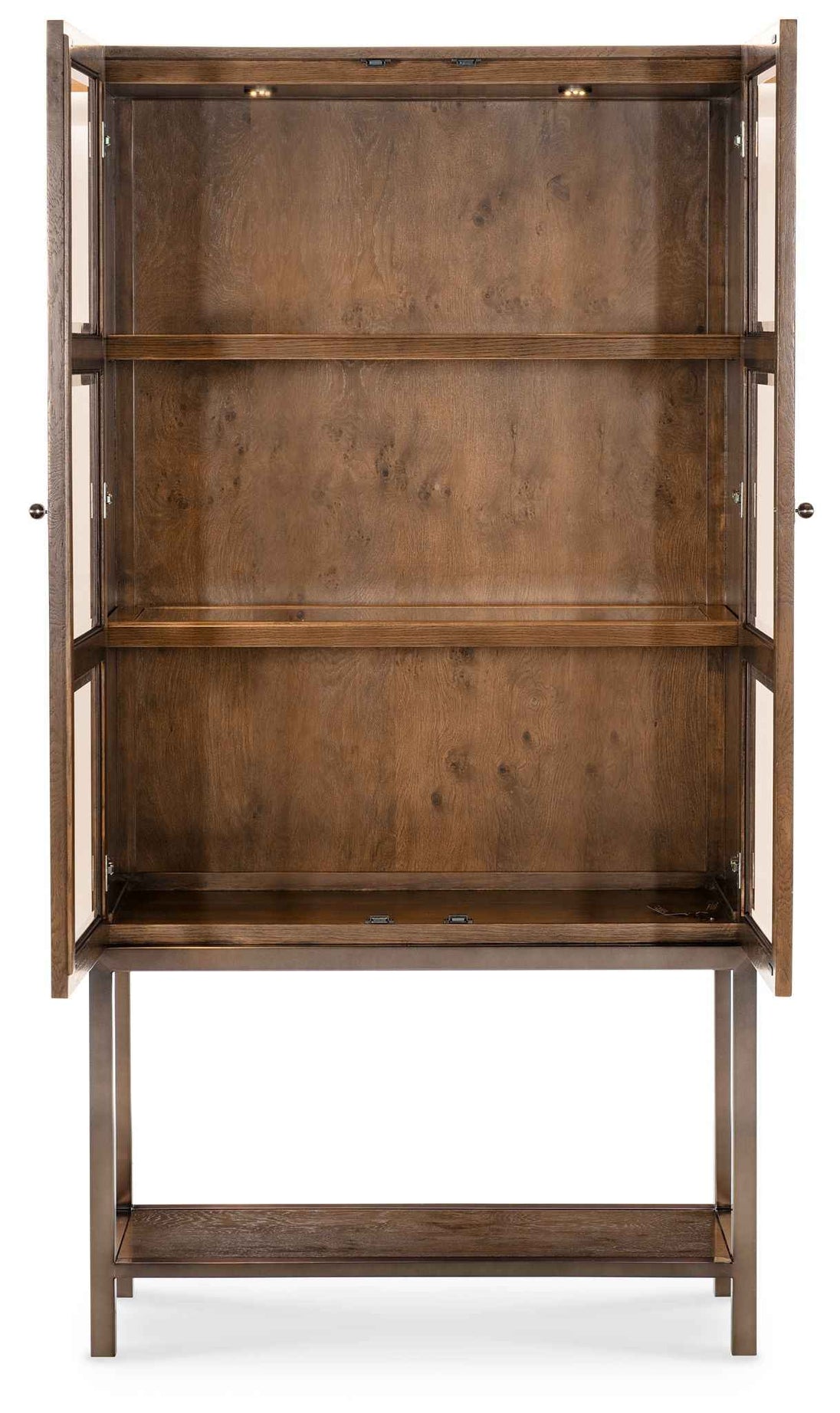 Melange - Mulholland Display Cabinet - Dark Brown