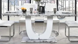 Felix White Dining Table