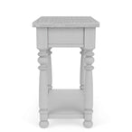 Winston - Chairside Table - Aged Cotton