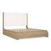 Flow - Complete Upholstered Sleigh Bed With One Side Storage Rail