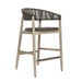 Dermott - Outdoor Counter Stool - Brown / Dark Gray