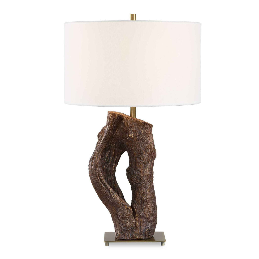Namath - Wood Table Lamp - Brown