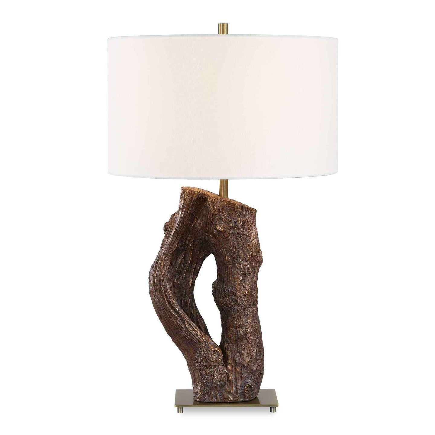 Namath - Wood Table Lamp - Brown