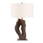 Namath - Wood Table Lamp - Brown