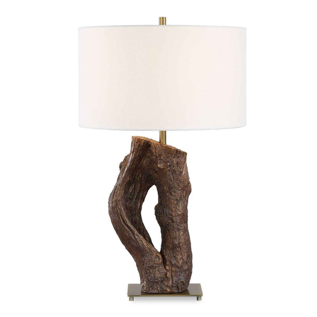 Namath - Wood Table Lamp - Brown