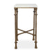 Penelope - Marble Accent Table - Brass / White