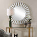 Miran - Glass Round Mirror - White