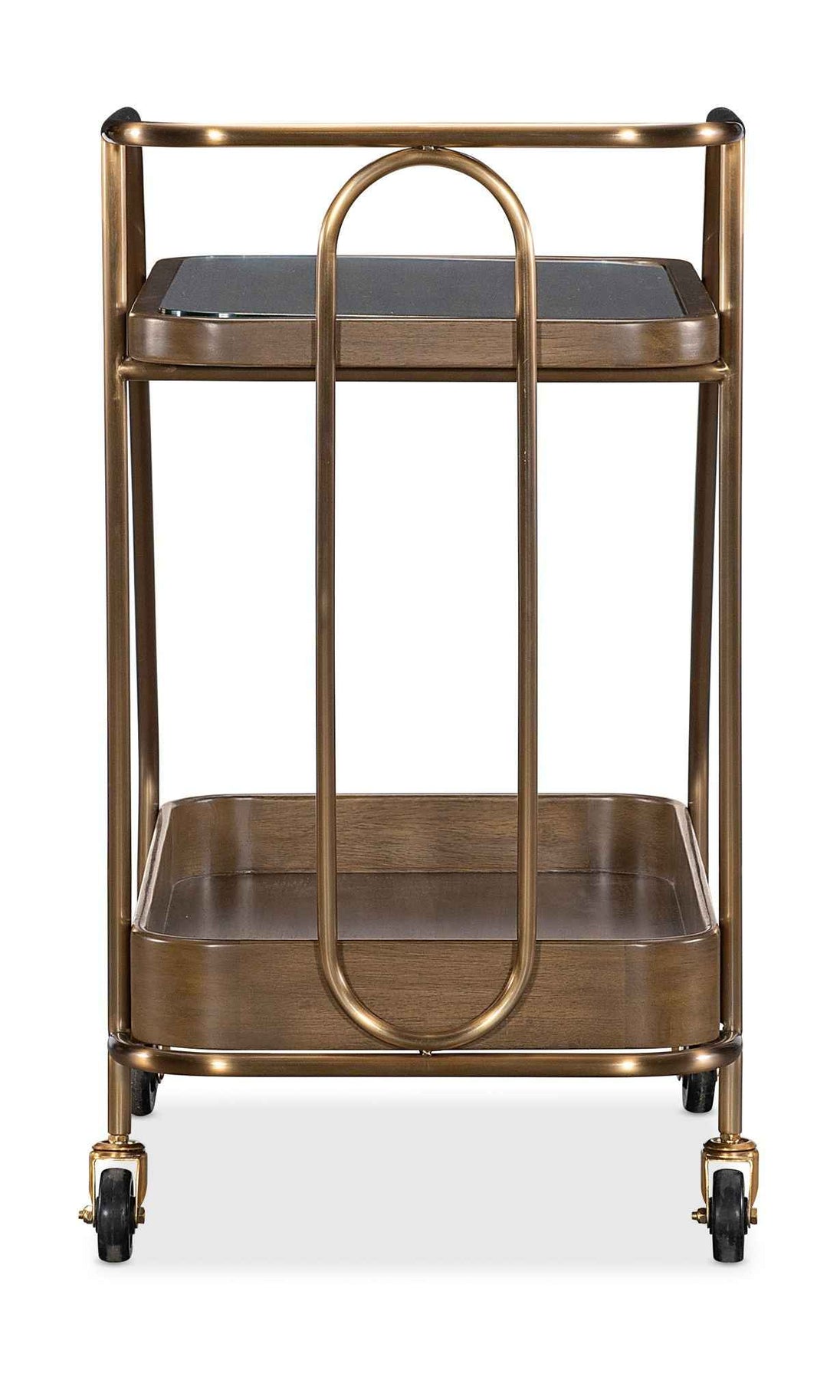 Commerce And Market - Walnut Wine and Bar Cart - Light Caramel