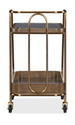 Commerce And Market - Walnut Wine and Bar Cart - Light Caramel