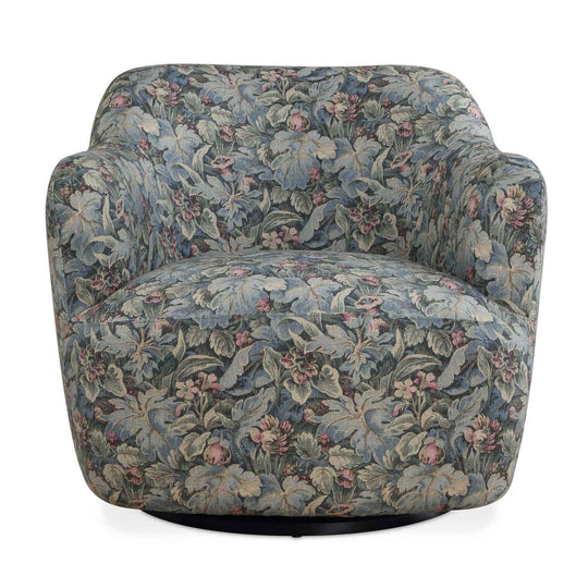 Ansel - Tapestry Swivel Chair - Green