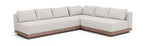 Solace - Olefin Performance Fabric 3 Piece Outdoor Patio Modular Sectional (Sofa, Loveseat & Corner Chair)