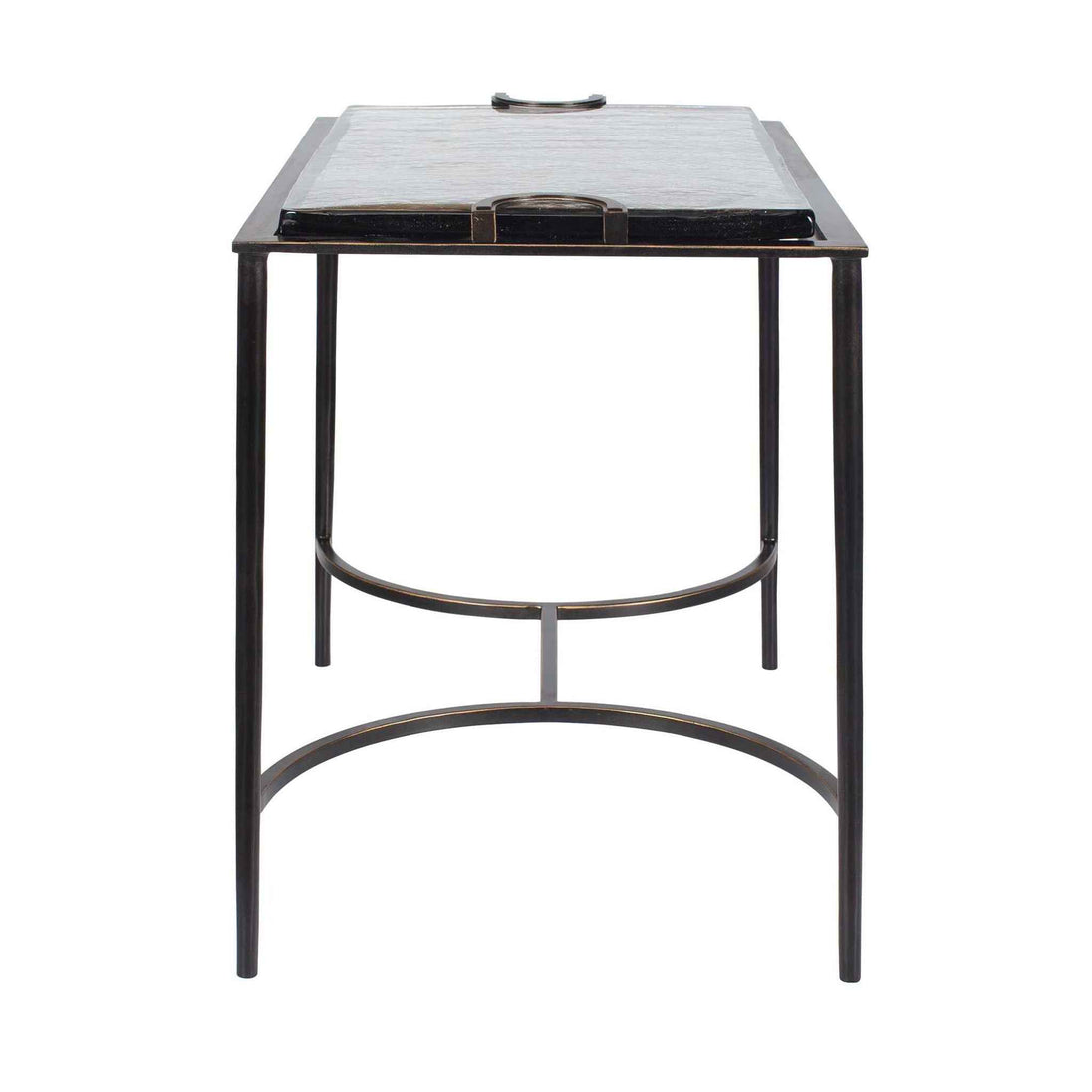 Eisen - Textured Glass Accent Table - Bronze