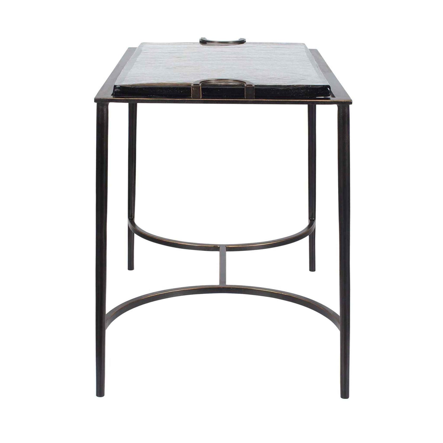 Eisen - Textured Glass Accent Table - Bronze
