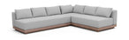 Solace - Olefin Performance Fabric 3 Piece Outdoor Patio Modular Sectional (Sofa, Loveseat & Corner Chair)