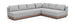 Solace - Olefin Performance Fabric 3 Piece Outdoor Patio Modular Sectional (Sofa, Loveseat & Corner Chair)
