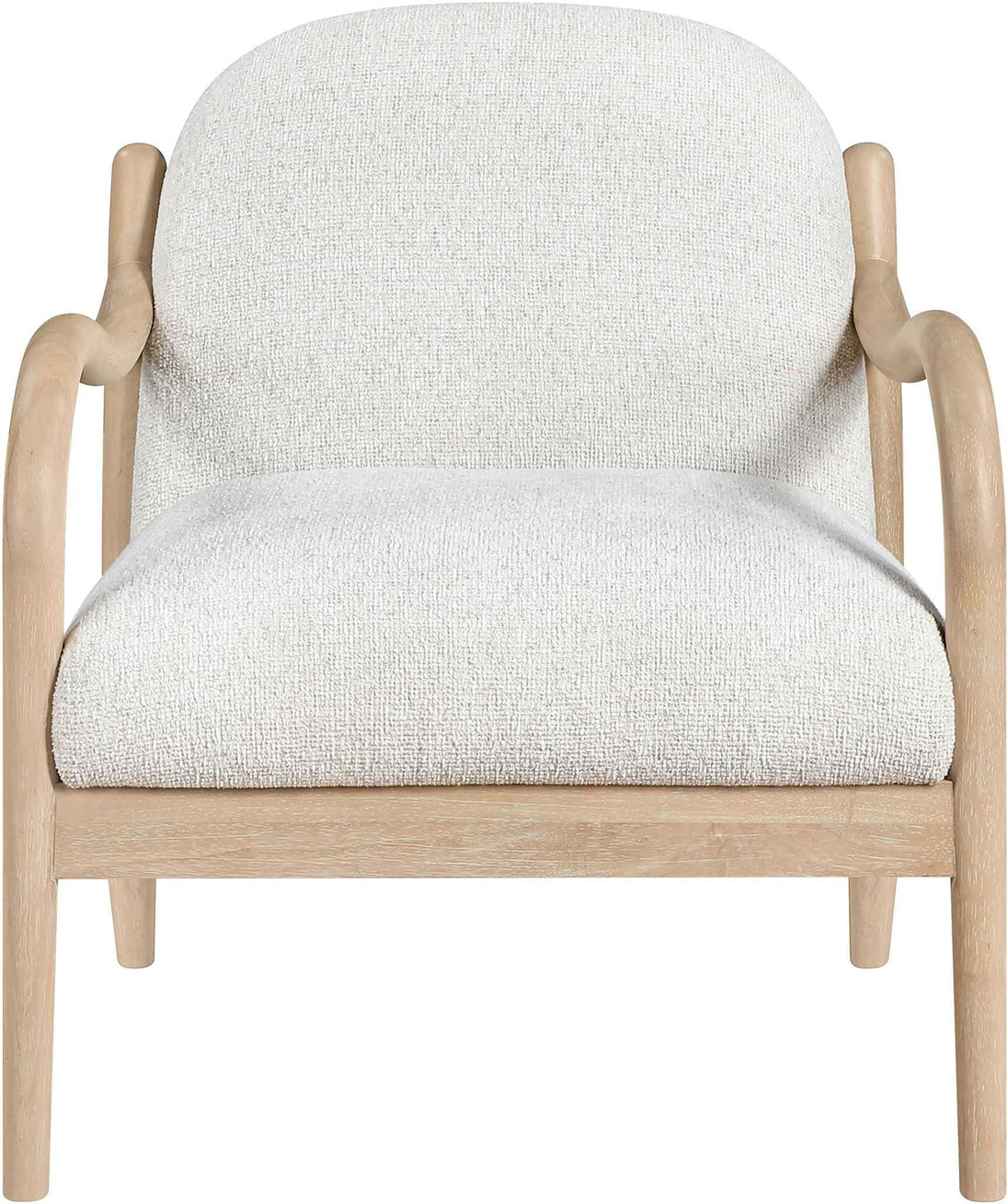 Helmsley - Performance Fabric Upholstered Accent Chair - Cream / Natural
