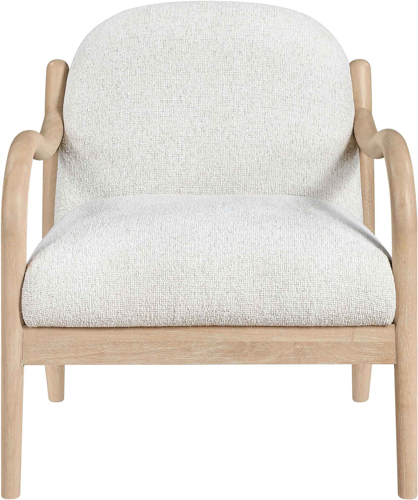 Helmsley - Performance Fabric Upholstered Accent Chair - Cream / Natural
