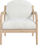 Helmsley - Performance Fabric Upholstered Accent Chair - Cream / Natural