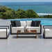 Remsen - Outdoor Sofa - Black / Oyster